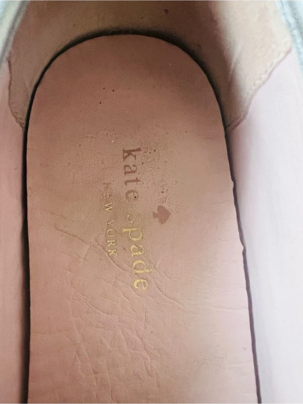 kate spade Silver Croc-Embossed Slip-On Flats